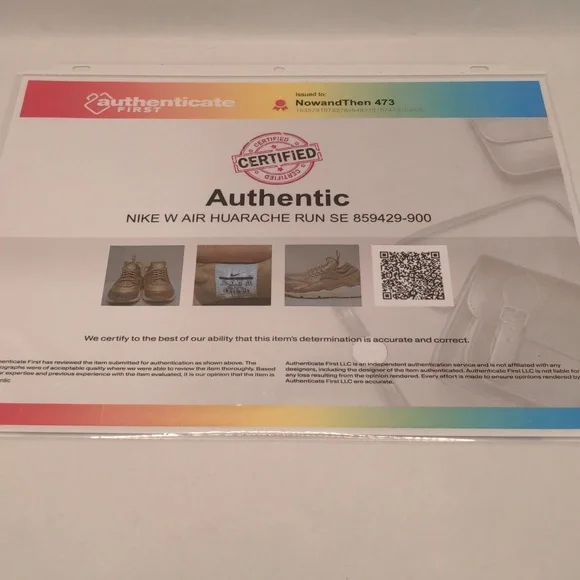 NWOB Nike Air Huarache Run SE Rose Gold Women's 859429-900 Sz 11.5 - Picture 2 of 9